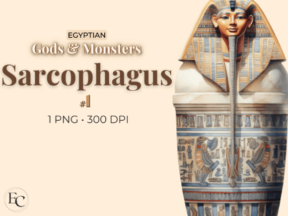 Sarcophagus Egyptian Watercolor Clipart Review