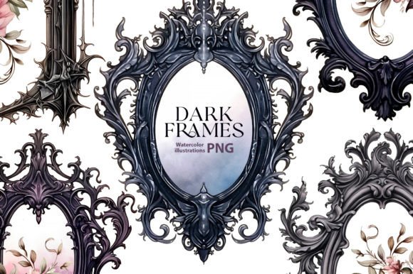 Watercolor Dark Frames Clipart: An Embroidery Review